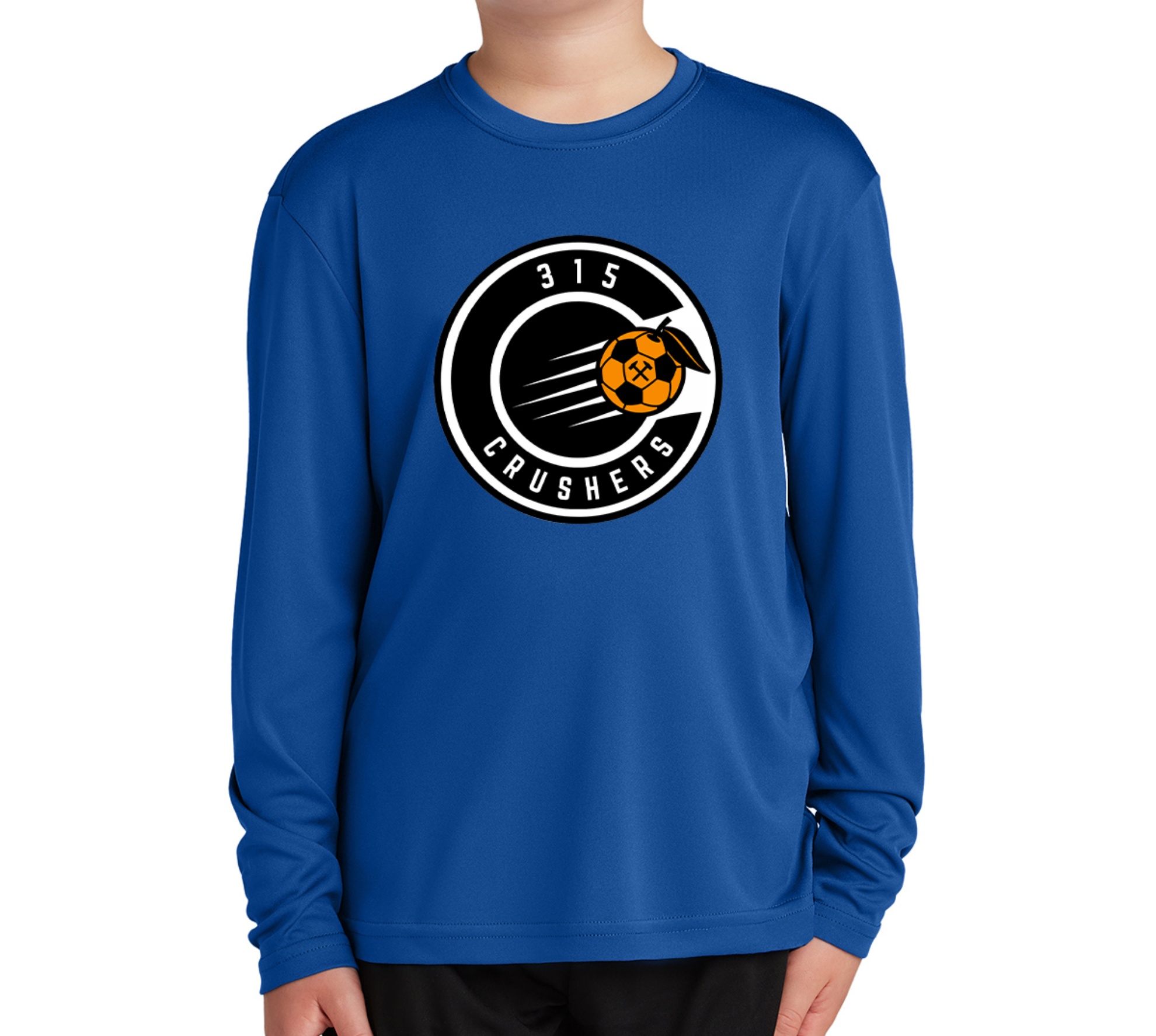 315 Soccer Club Store - kids royal blue dri fit long sleeve shirt