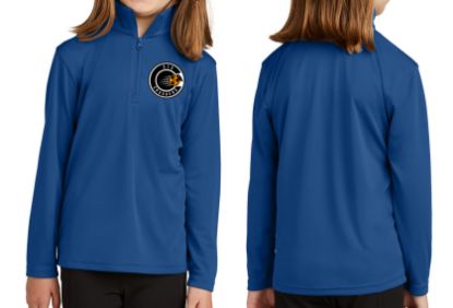 315 Soccer Club Store - kids royal blue dri fit 14 zip