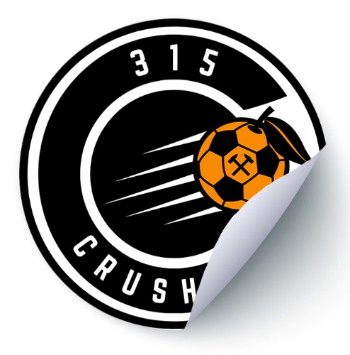 315 Soccer Club Store - 315 crushers round sticker